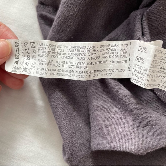 Zara | whimsical grey print tee, M - Picture 8 of 10